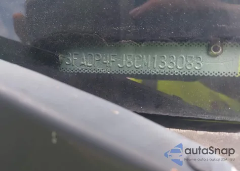 2012 Ford Fiesta Ses z USA, uszkodzony, nr VIN 3FADP4FJ8CM133083